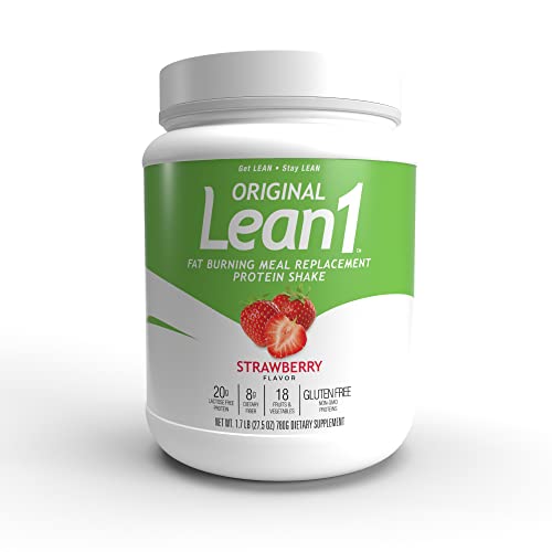 Lean1 Strawberry, 15 Serving tub, Fat Burning Meal Replacement by Nutrition53 N53US supplements