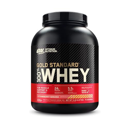 Optimum Nutrition Gold Standard 100% Whey Protein Powder, Strawberry Banana Optimum NutritionUS supplements