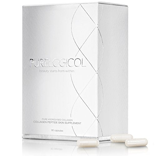 Collagen Tablets, Best Hydrolysed Protein Peptide Skin Supplement - 90 x Collagen Capsules x 800mg PurelogicolAu supplements