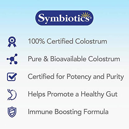Symbiotics Colostrum 120ct Chewables Plus - Immunity Support for Adult & Kids SymbioticsUS supplements