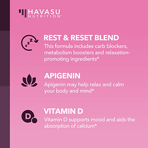 Night Time Fat Burner for Women | Weight Loss and Sleep Support Blend With Apigenin HAVASU NUTRITIONUS supplements