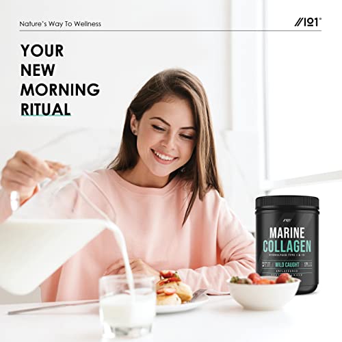 Marine Collagen Powder Supplement - 400g - Wild-Caught Canadian Marine Collagen - Unflavoured - Types 1 & 3 Hydrolysed Collagen ALPHA01Au supplements