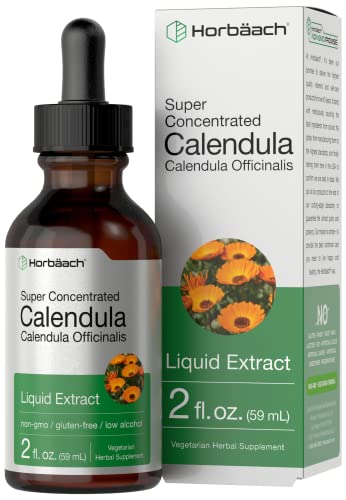Calendula Extract Tincture | 2 fl oz | Vegetarian, Non-GMO, Gluten Free Liquid Supplement HorbäachAu supplements
