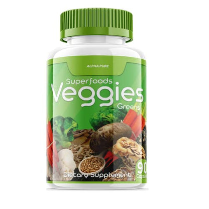 90 Capsules Each Bottle 540 Capsules superfoods Veggies Greens and Reds Fruits Triple Alpha PureUS supplements