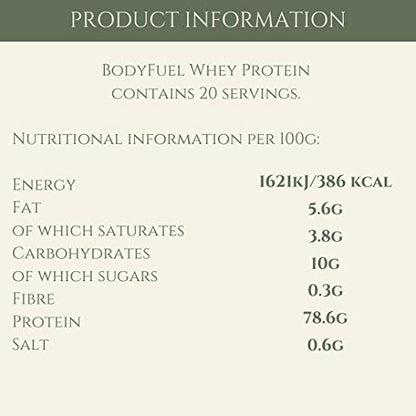 Complementary Supplements - BodyFuel Whey Protein Isolate & Concentrate Vanilla Flavour Complementary SupplementsUS supplements