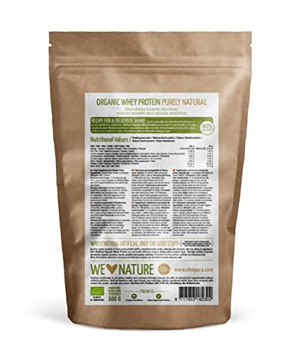 Ekopura Organic Whey Protein 500g | 80% Protein | Hormone Free, GMO-Free, Soy-Free, Additive Free EkopuraAu supplements