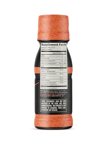 ONNIT Alpha Brain Focus Shot, Peach Flavor, Nootropic Dietary Supplement Drink That Supports Energy, Focus, and Mood, IGEN™ Non-GMO Tested, 2.5 fl oz, 6 Count ONNITAu supplements