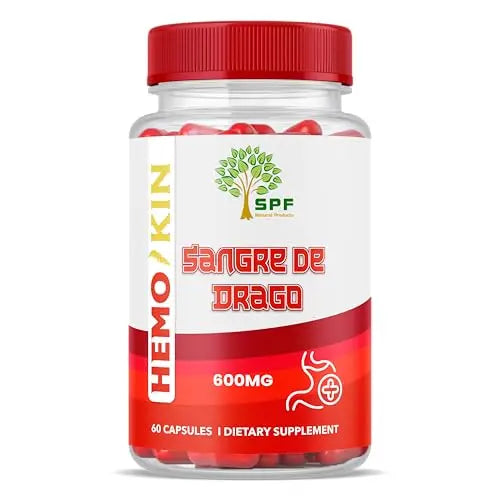 SPF Natural Products HEMOKIN with Sangre de Drago – Hemorrhoid and Fissure Relief Supplement, Helps with Itching, Swelling, Pain Relief (60 Caps) (1) SPF Natural ProductsAu supplements