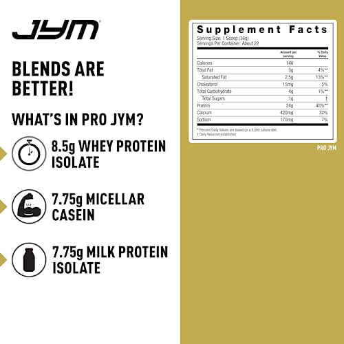 Pro Jym Protein Powder - Egg White, Milk, Whey protein isolates & Micellar Casein JYM Supplement ScienceUS supplements