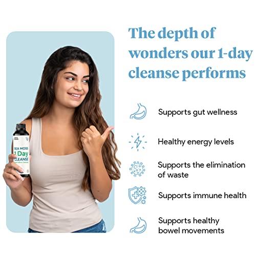 Sea Moss 1 Day Cleanse - Full Body Detox to support bowel movements, Kidney Health Atlantic NaturalsUS supplements