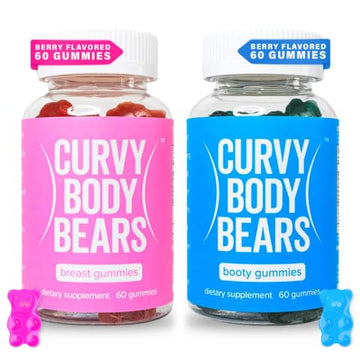 Curvy Body Bears Gummies Combo Pack - Chest and Bum Gummies - Workout Aid Curvy Body BearsUS supplements