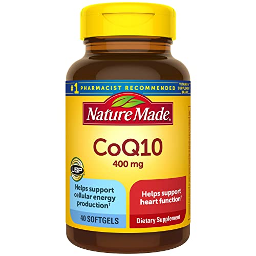 Nature Made CoQ10 400mg, Dietary Supplement for Heart Health Support, 40 Softgels Nature MadeUS supplements