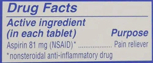 St. Joseph Orange Chewable 81mg Aspirin, 36 Tablets (Pack of 6) St. JosephAu supplements