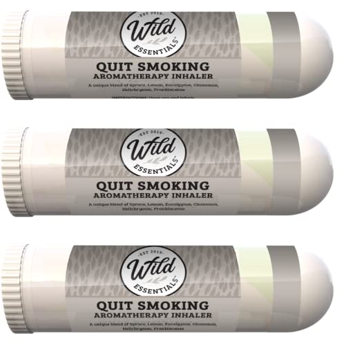 Wild Essentials 3 Pack of Quit Smoking Aromatherapy Nasal Inhalers Made mEssentialsUS supplements