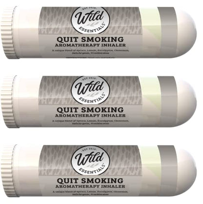 Wild Essentials 3 Pack of Quit Smoking Aromatherapy Nasal Inhalers Made mEssentialsUS supplements