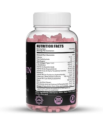 Halal Collagen & Multivitamin Gummies | Type 1 & 3 | 550mg Marine Collagen | 1 Month Supply Jumaa NutritionAu supplements
