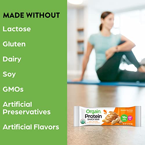 Orgain Organic Vegan Protein Bars, Peanut Butter - 10g Plant Based Protein OrgainAu supplements