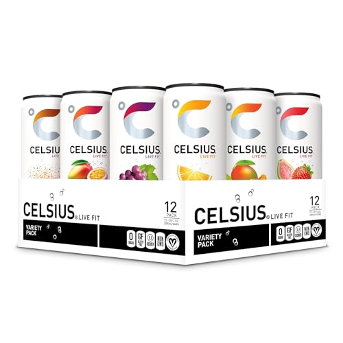 CELSIUS Assorted Flavors Official Variety Pack, Functional Essential Energy Drinks, 12 Fl Oz CELSIUSUS supplements