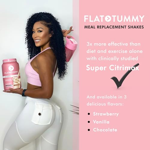 Flat Tummy Tea Meal Replacement Shake – Vanilla, 20 Servings - Plant Based Protein Flat Tummy TeaUS supplements