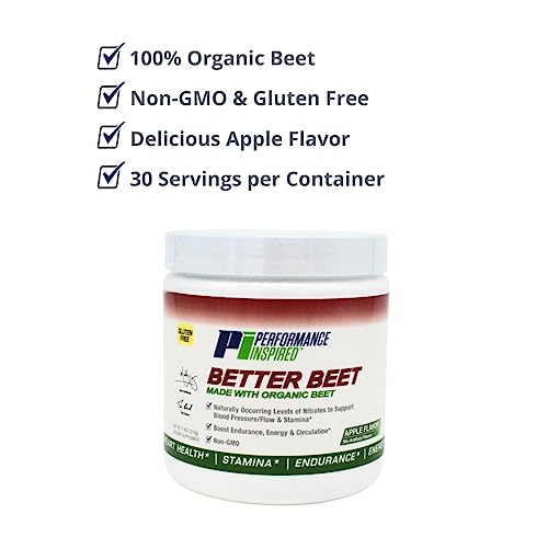 PERFORMANCE INSPIRED Nutrition Better Beet Powder - 100% Organic Beet – Boost Nitric PERFORMANCE INSPIREDAu supplements