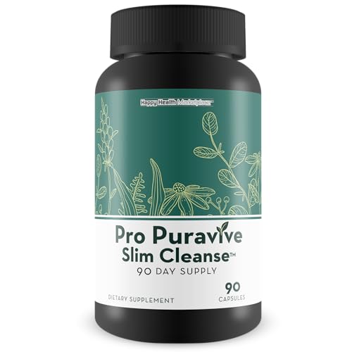 Pro Puravive Slim Cleanse - 90 Day Supply - Our Best Gentle Full Body Detox Cleanse Happy Health MarketplaceUS supplements