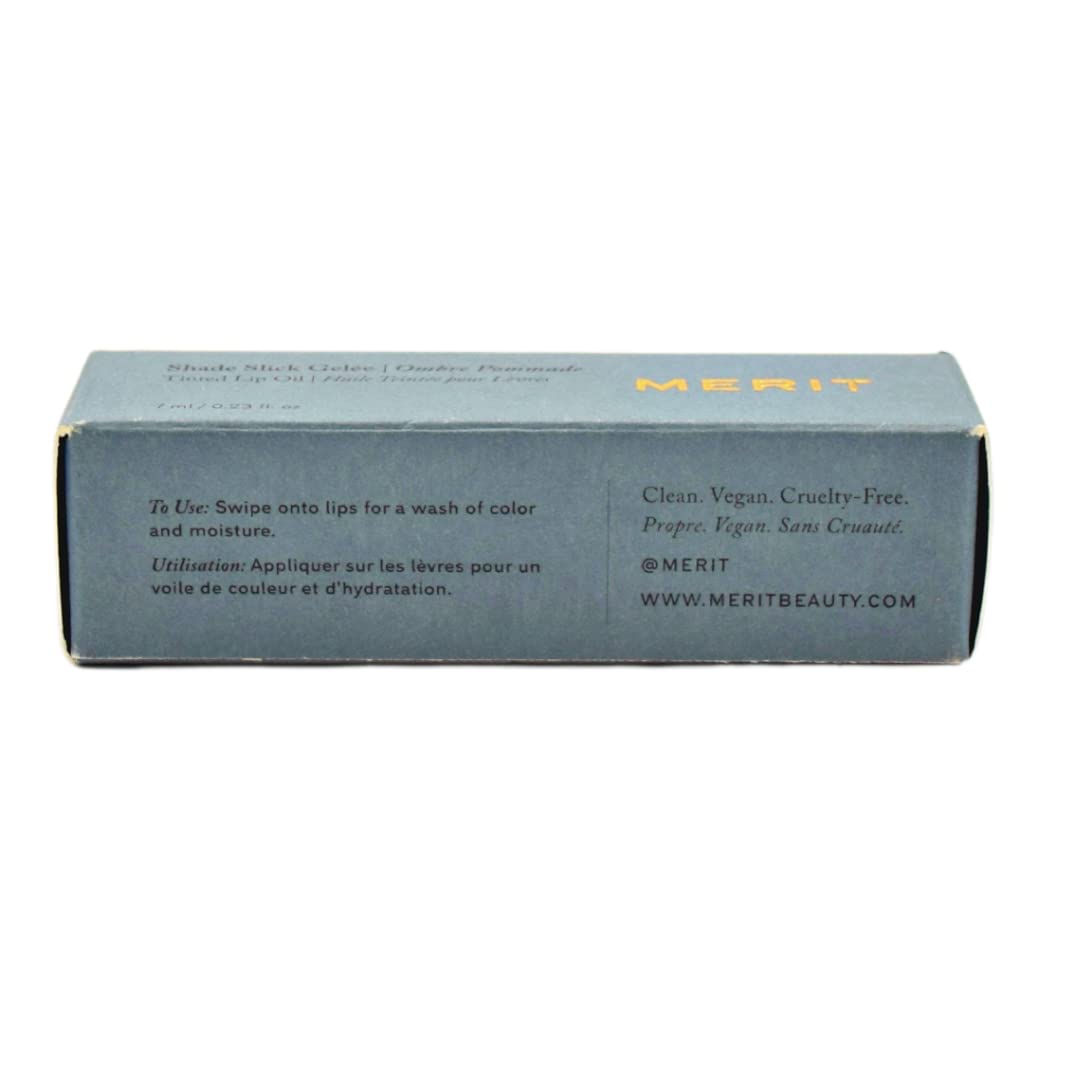 MERIT Shade Slick Gelée Sheer Tinted Lip Oil Les Deux MeritAu supplements