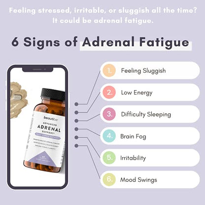 Adrenal Support for Women & Men – Cortisol Manager – Natural Stress Relief Supplement BeautiBeUS supplements