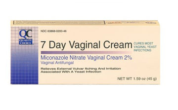 Quality Choice Miconazole Nitrate 2% 7 Day Vaginal Antifungal Cream, 1.59 Ounces (45g) - Pack of 3 Quality ChoiceAu supplements
