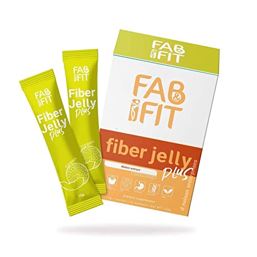 Fab and Fit Fiber Jelly Plus Melon, 10 Sachets Fab FitUS supplements