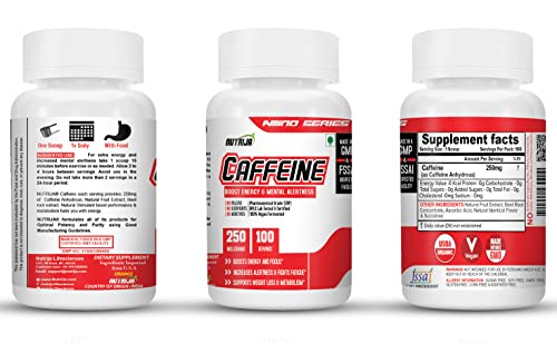 NutriJa Caffeine Powder Pre Workout Supplement - 100 Servings NutriJaAu supplements