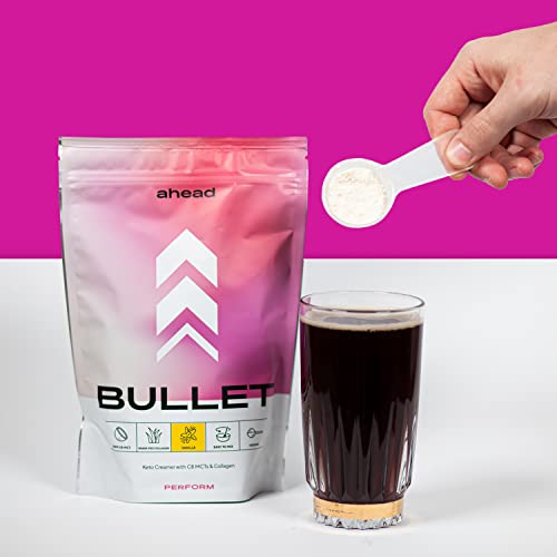 ahead BULLET | C8 MCT Powder with Collagen Powder - Vanilla - 300g - Perfect for Bulletproof Coffee aheadAu supplements