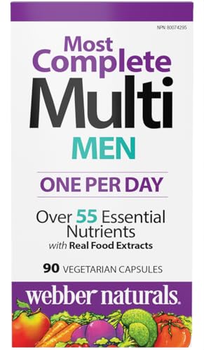 Webber Naturals Men's Most Complete Multi, 90 Vegetarian Capsules Webber NaturalsAu supplements