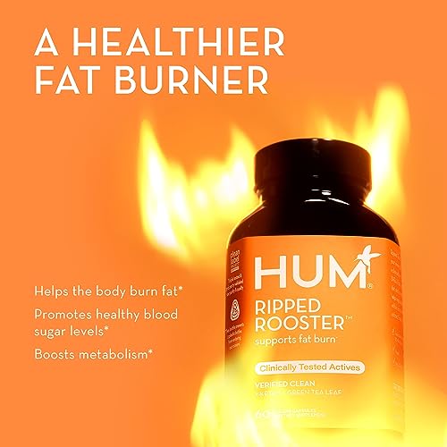 HUM Ripped Rooster - Natural Green Tea Supplement to Boost Metabolism, Control Cravings HUMAu supplements