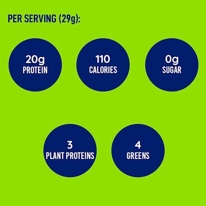 LeanFit Plant-Based Protein & Greens Natural Vanilla – 20g Plant Protein + 4 Leafy Greens LeanFitUS supplements