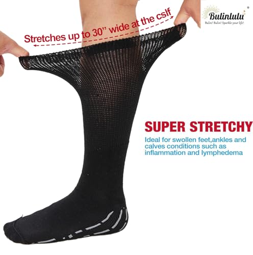 Bulinlulu Extra Width Diabetic Socks Women Men-4 Pairs Super Wide Edema BulinluluUS supplements