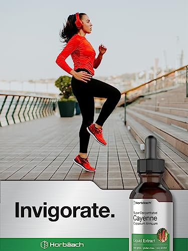 Cayenne Pepper Liquid Extract | 2 fl oz | Vegetarian, Non-GMO, Gluten Free Supplement HorbäachAu supplements
