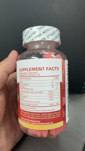 Creatine Monohydrate Gummies Complex for Men & Women -Advanced Formula W/L-Taurine + Vitamin B12, Sugar Free Chewable Supplement,90 Strawberry Gummies OpenovominsAu supplements