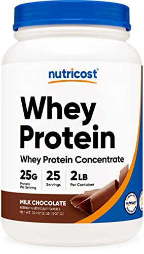 Nutricost Whey Protein Concentrate (Chocolate) 2LBS - Gluten Free & Non-GMO NutricostUS supplements