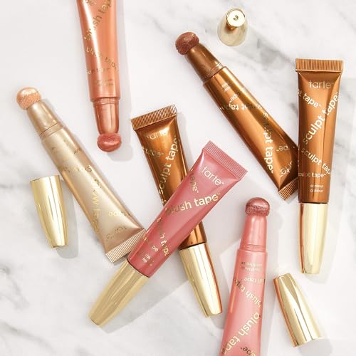 tarte blush tape liquid blush – Buildable Cream Cheek Makeup, Lightweight Formula, Blurs appearance for Radiant Glow, Vegan & Cruelty-Free, full size, rose tarteAu supplements