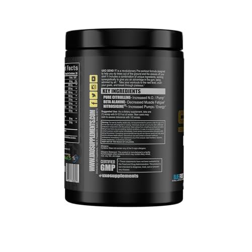 UXO Send IT Preworkout (Blue Hawaiian Flavor) UXO SupplementsUS supplements