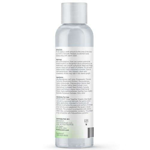 Promescent Natural Lube with Organic Ingredients, Premium Aloe Vera Lubricant Gel for Couples, Condom Compatible, Long-Lasting, Water Based Lube (4 oz) PromescentAu supplements