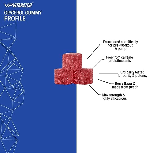 VitaPatch Premium Grade Glycerol Gummies Stim Free Pre Workout - Intense Pump VitaPatchAu supplements
