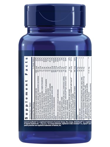 Life Extension One-Per-Day Multivitamin – Packed with Over 25 Vitamins, Minerals & Plant Extracts, Quercetin, 5-MTHF Folate & More – 1-Daily Life ExtensionAu supplements