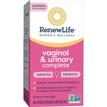 Renew Life Women's Wellness Vaginal and Urinary Probiotic and Cranberry Supplement Renew LifeUS supplements