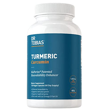 Dr. Tobias Turmeric Curcumin Supplement with BioPerine & Black Pepper, Extra Strength Dr. TobiasUS supplements