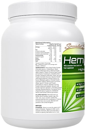 Specialist Supplements HempNourish Protein Powder 500g Specialist SupplementsUS supplements