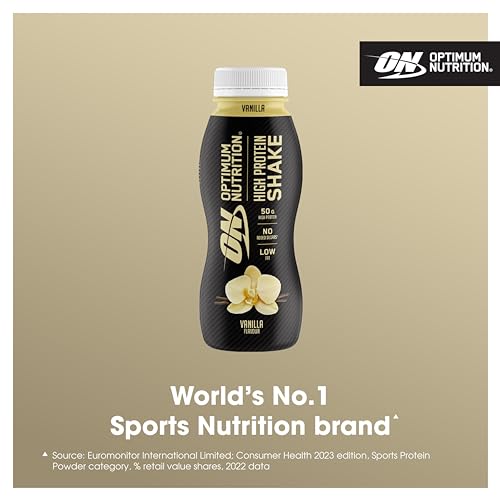 Optimum Nutrition High Protein Shake Bottles, Ready To Drink Healthy Snacks, No added Optimum NutritionUS supplements