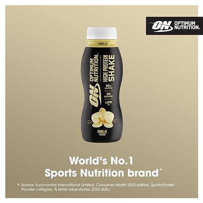 Optimum Nutrition High Protein Shake Bottles, Ready To Drink Healthy Snacks, No added Optimum NutritionUS supplements