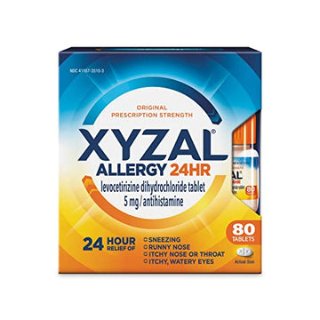 Xyzal Allergy Pills, 24-Hour Allergy Relief, 80-Count, Original Prescription Strength XyzalAu supplements