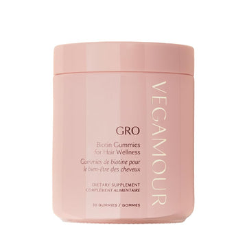 VEGAMOUR GRO Biotin Gummies, Strawberry Flavor with 5000 mcg Biotin, Supports Healthy Hair Vegan Gummies with Vitamins A, B, C, E, B-12 & More, 30 Ct VEGAMOURAu supplements